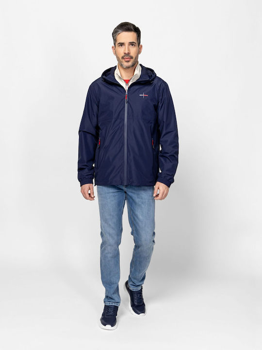 Wasserdichtes Herren Jacke Dunkelblau