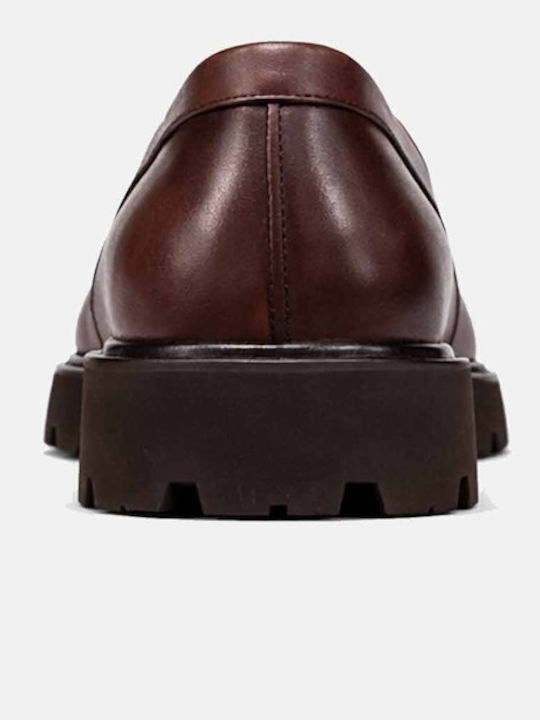 Meshen Δερμάτινα Ανδρικά Loafers σε Καφέ Χρώμα