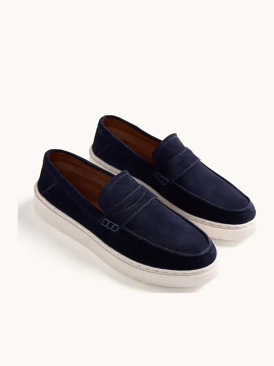 Herren Mokassins in Blau Farbe