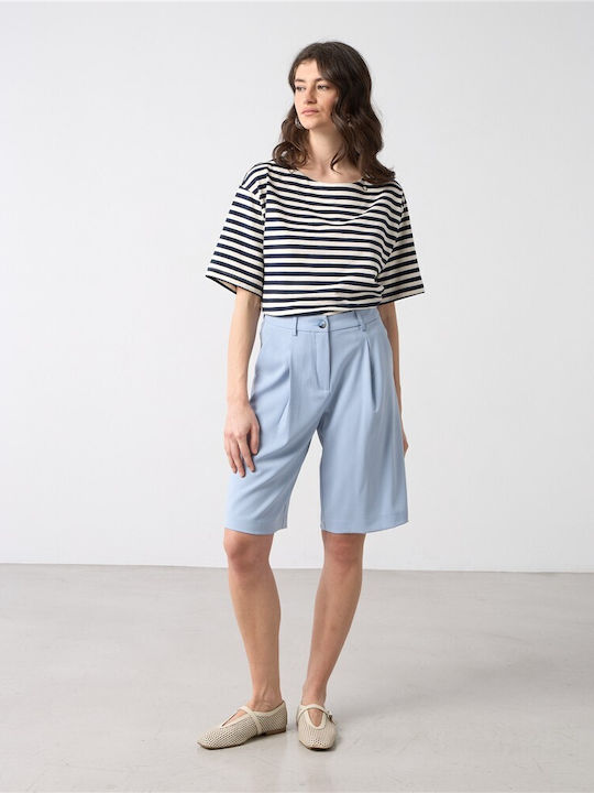 Damen-Bermudas Hellblau
