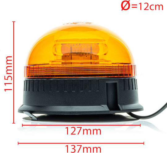 Einparts Φάρος Αυτοκινήτου LED 12 / 24V Αδιάβροχος 65cm με Πορτοκαλί Φωτισμό