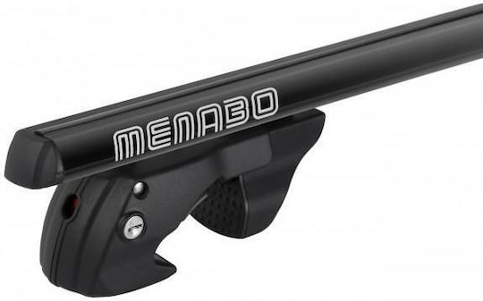 Menabo Aluminum Roof Bars Sherman Black 120 Cm Black Color Volkswagen Golf Vii 5g Plus 5 Doors 2013 2019 Raised Rails Parallel Bars Empty 2 Pieces 12280/mb Mp.12280/mb-314