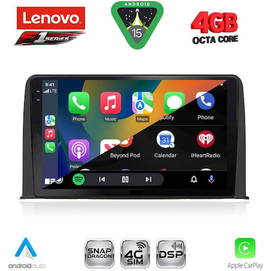 Lenovo Car Audio System for Honda CR-V 2017-2023 (Bluetooth/USB/WiFi/GPS/Apple CarPlay/Android Auto) with 10" Touch Screen