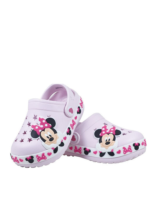 Minnie Kids Anatomic Clogs for Beach Pink