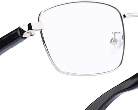 Avizar Nova Connected Glasses Square Photochromic Lenses Black