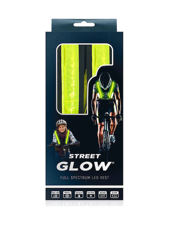EasyPix StreetGlow LED S/M Жилетка За Безопасност За Колело Жълта