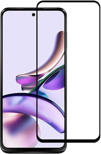 6D Tempered Glass Μαύρο (Moto G73 5G)