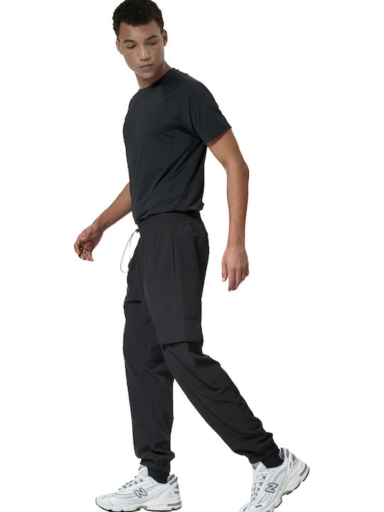 Cargo Παντελόνι Φόρμας με Λάστιχο Black