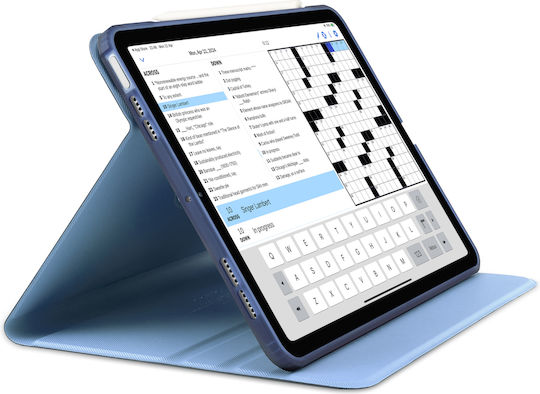 Pipetto Origami Флип капак Въртящ се Син (iPad (A16), iPad (2022))