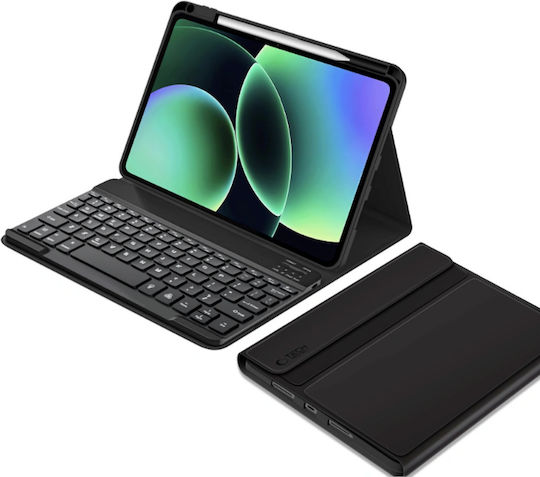 Tech-Protect Flip Cover mit Tastatur Schwarz für Xiaomi Pad 7 / 7 Pro / 8 / 8 Pro