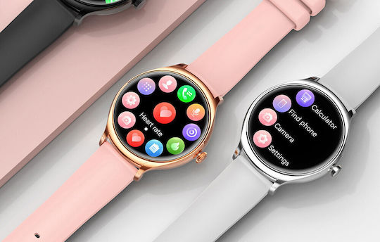 Colmi L10 39mm Smartwatch με Παλμογράφο (Ασημί)