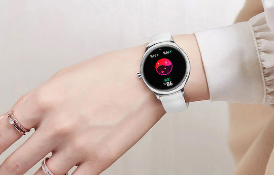 Colmi L10 39mm Smartwatch με Παλμογράφο (Ασημί)