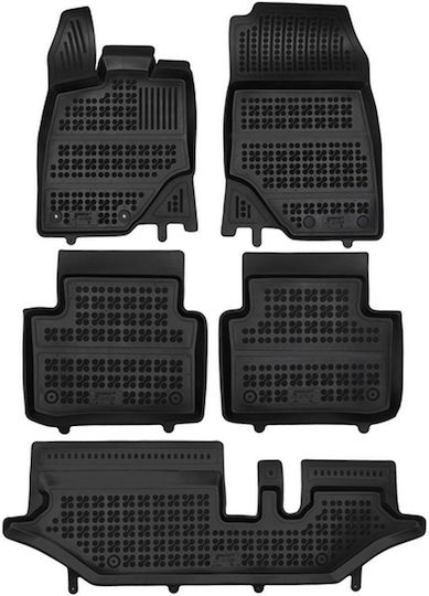 Rubber Car Mats Peugeot 5008 Hybrid 2024+ 7-Seater Raised Sides Type Set 5 Pieces Rezaw Plast Rezaw-plast