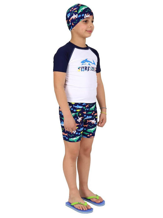 Waves Kids Swimwear Set White