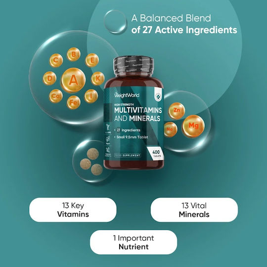 WeightWorld Πολυβιταμίνη 400 ταμπλέτες 1τμχ 1τμχ