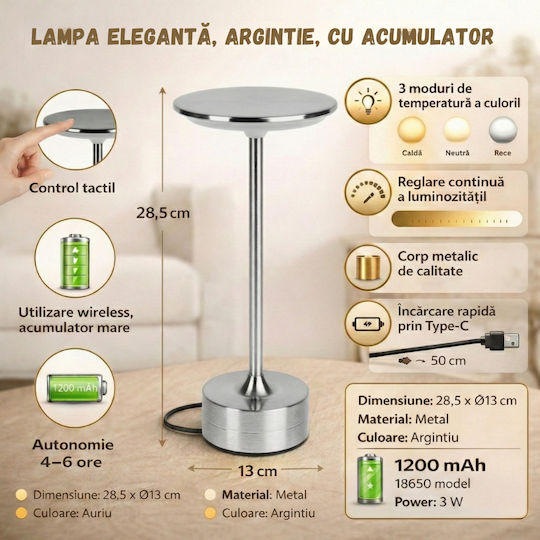 Alista Home Decorative LED Table Lamp Warm to Cool White