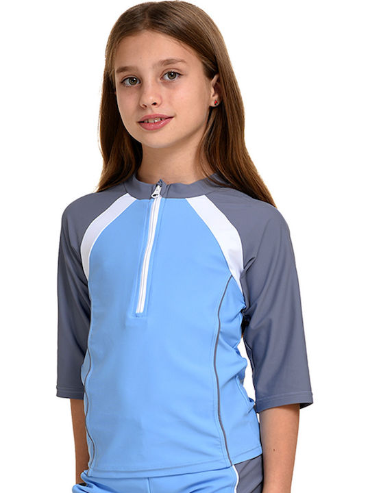MiandMi Kids Swimwear Set Grey – Light Blue