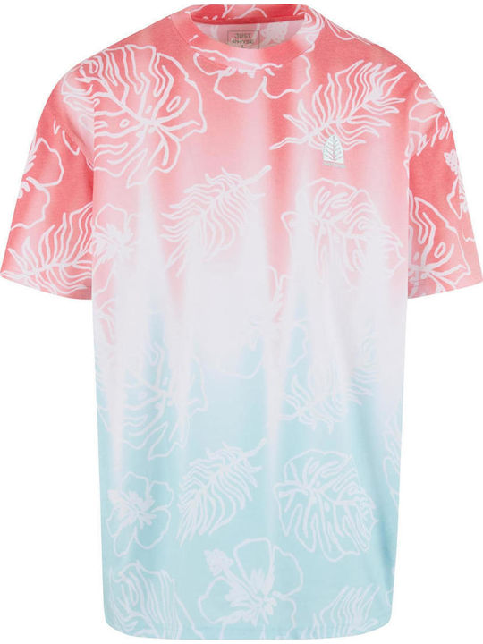 Tricou Mint/red