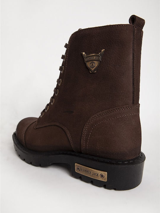 Leder Braune Herrenstiefel