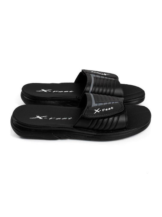 Men's Black Slides
