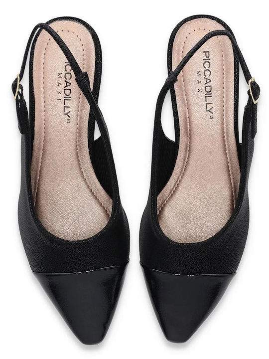 Γυναικείες Μπαλαρίνες Slingback σε Μαύρο Χρώμα