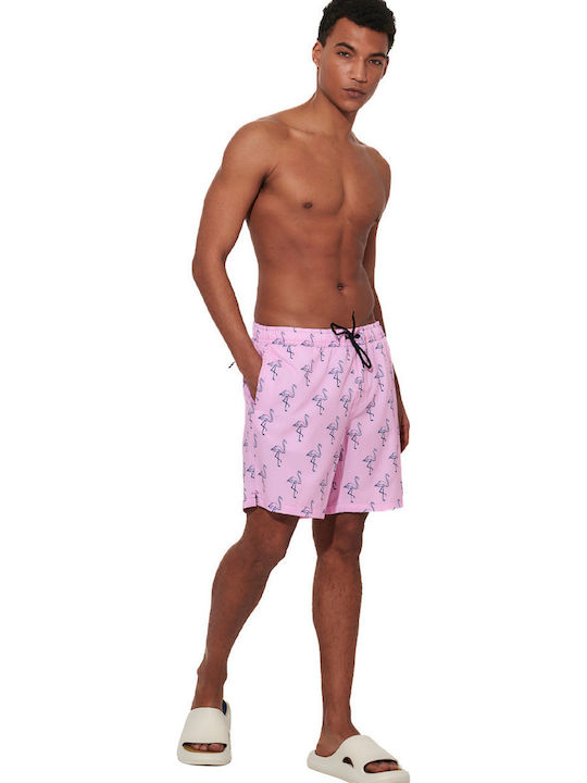 Herren-Bademode Kurze Hosen Rosa mit Mustern