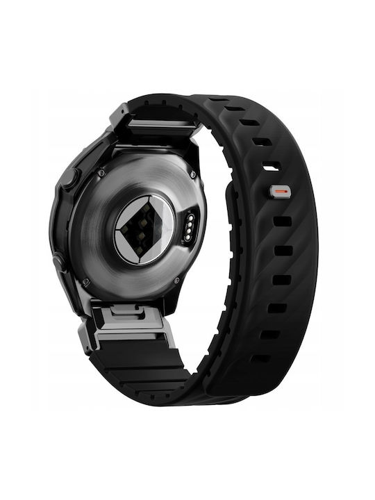 Uniq Fluo X Smart-fit Strap Garmin 26mm Black Uniq-26mm-fluomblk