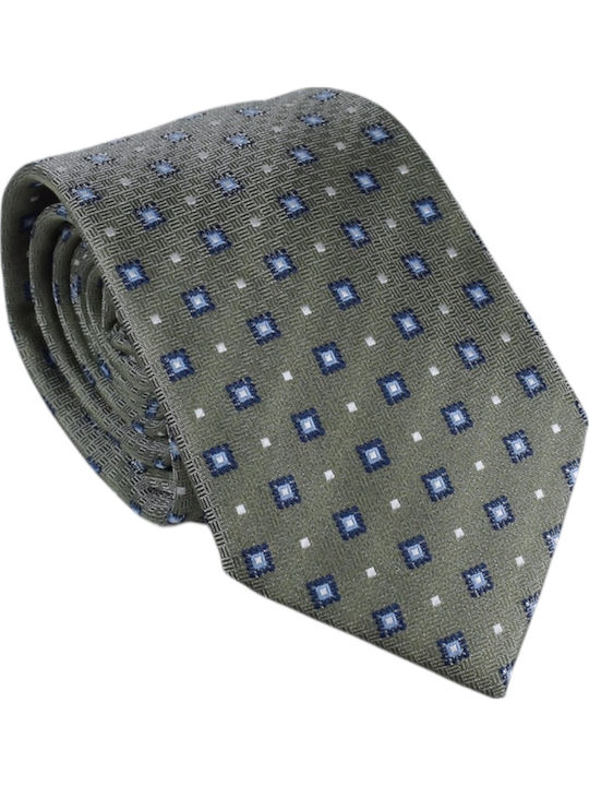 Men's Green Tie Handkerchief 6cm Nino Venturi Z234