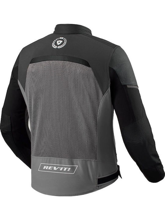 Rev'IT Swiftblade Καλοκαιρινό Ανδρικό Μπουφάν Μηχανής Softshell Black/Red