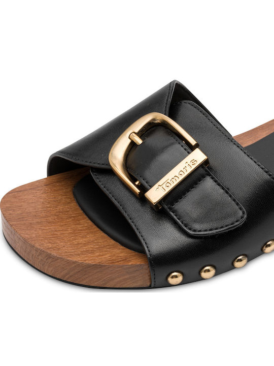 Damen Flache Sandalen Schwarz