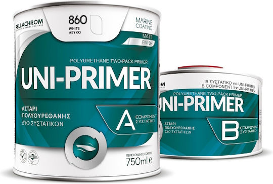 Pellachrom Uni Primer 860 Α+Β Αστάρι Σκάφους 0.75lt Γκρι