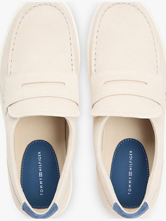 Suede Ανδρικά Loafers σε Μπεζ Χρώμα