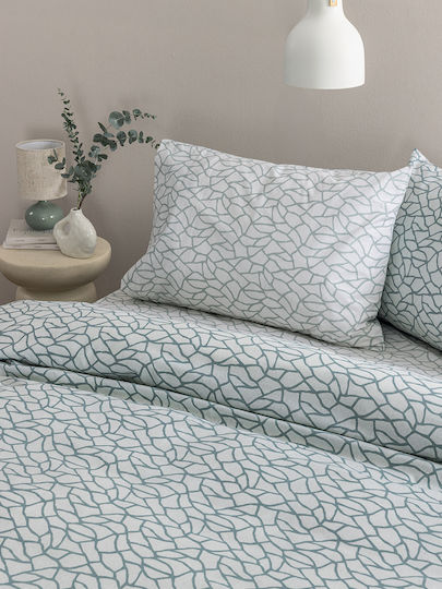 Palamaiki Fl6296 Double Bed Sheet Set With Rubber Hugger 170x200+30cm 4 Pieces