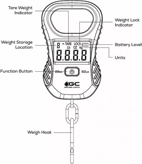 Golden Catch Electronic Professional Precision Scale with Weighing Capacity 25kg