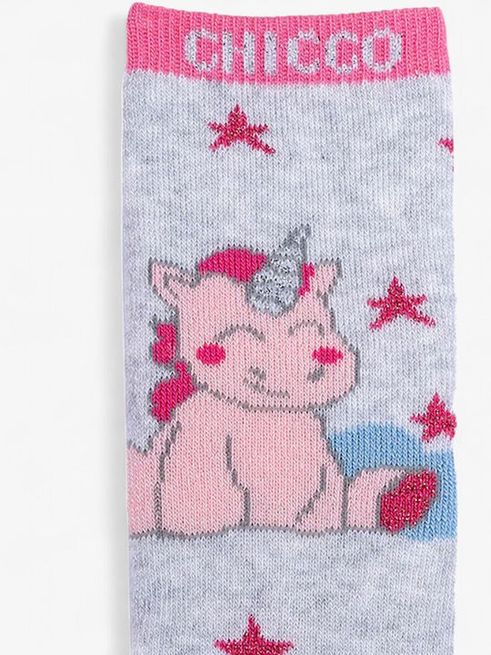 Chicco Детски Чорапи Сиви/Розови