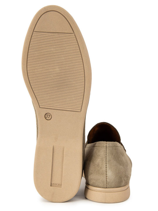 Women's Moccasins in Green Colour