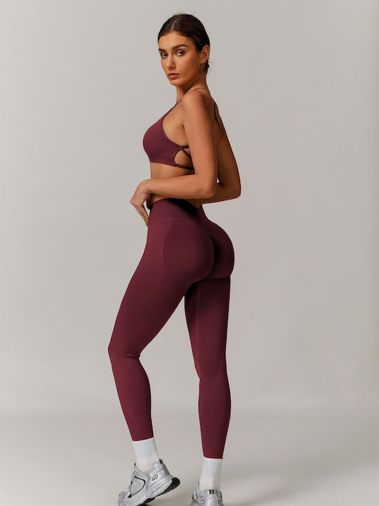 Women's Set with Leggings Burgundy