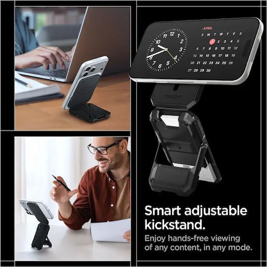 Spigen Tough Armor Pro Wallet Magsafe 5 Card Black Afa09327