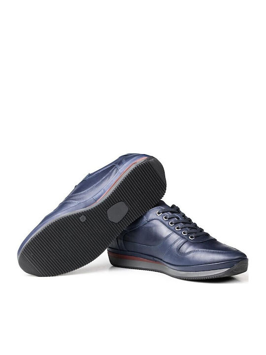 Leather Men's Casual Shoes Blue