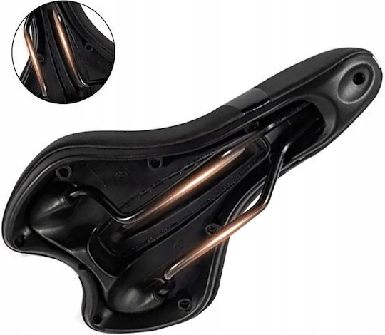 Bicycle Saddle Black With Gel 270 x 160 mm