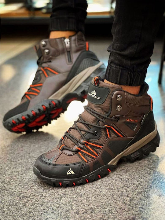 Marwells Männer Wanderschuhe Wasserdicht Braune