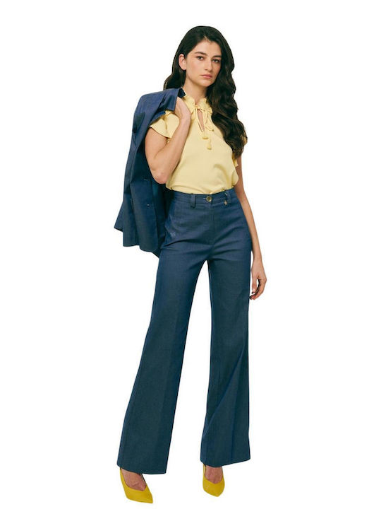 Forel Damen Tailliertes Blazer Blau