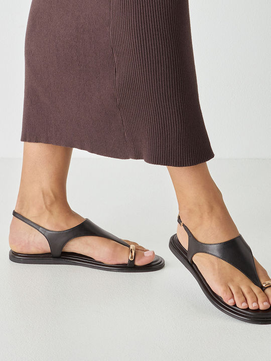 Leather Women's Sandals Black