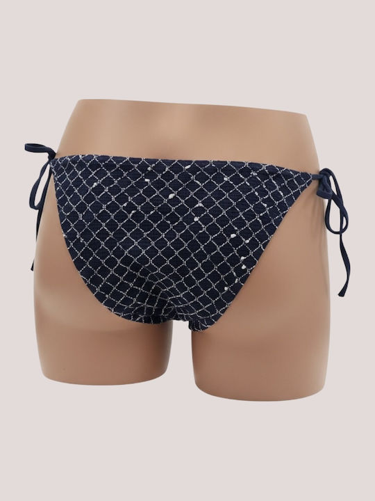 Set Bikini Triunghi Push Up & Brazilia Albastru