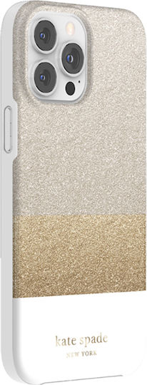 Kate Spade Handyhülle iPhone 12 Pro Max 13 Pro Max Magsafe Glitzer Block Glitzer Bereich Gold