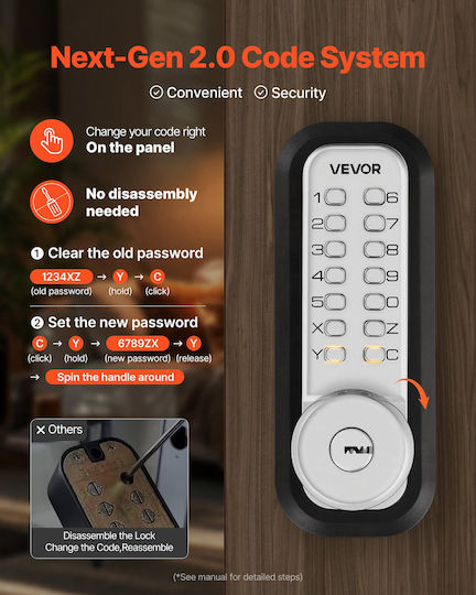 Vevor Electronic Lock in Silver Colour