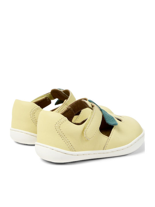 Kinder Pumps & Ballerinas mit Bügel- und Schleifenverschluss Leder Gelbe