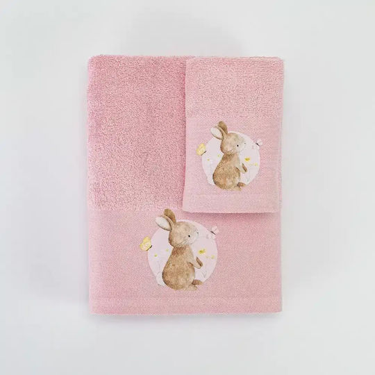 Borea Комплект Хавлиени Кърпи 2 Бр Blush Розови