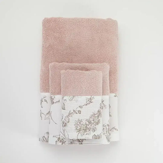 Borea Set De Prosoape De Baie 3 Buc Rosine Lila