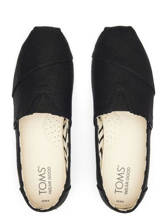 Alpargata Fabric Men's Espadrilles in Black Colour